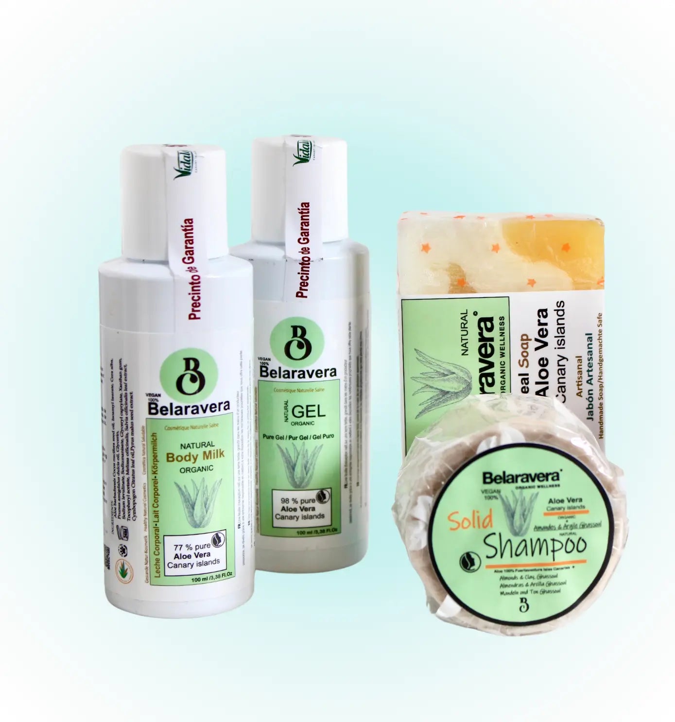 Kit Routine indispensables : Gel & Lait corporel & Shampooing & Savon