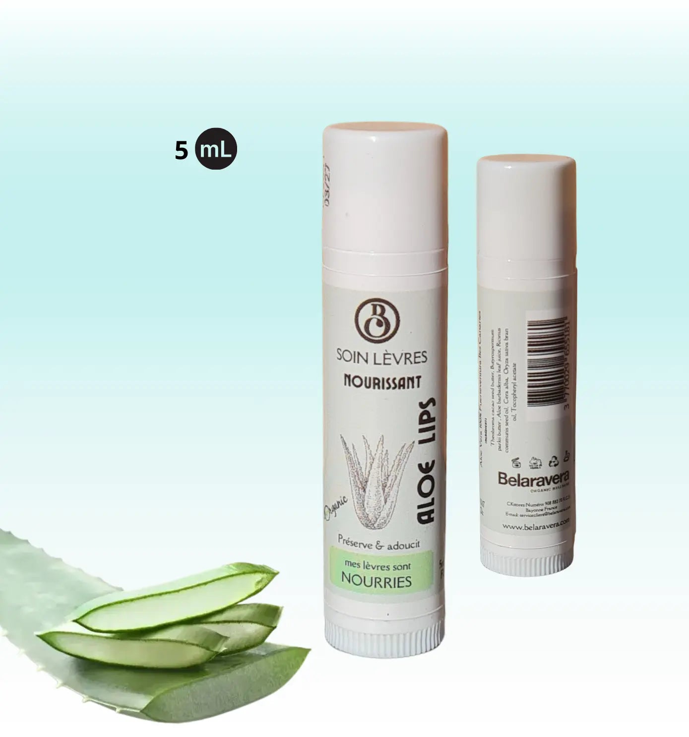 Baume à Lèvres Naturel à l’Aloe Vera