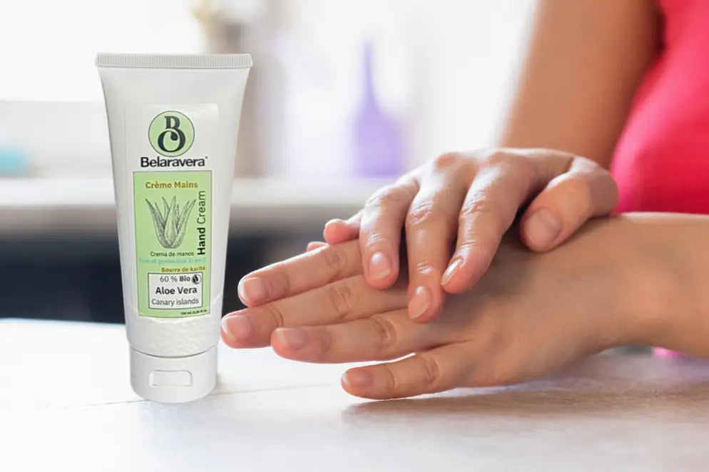 Crème pour les mains à l'aloe vera naturelle et écologique