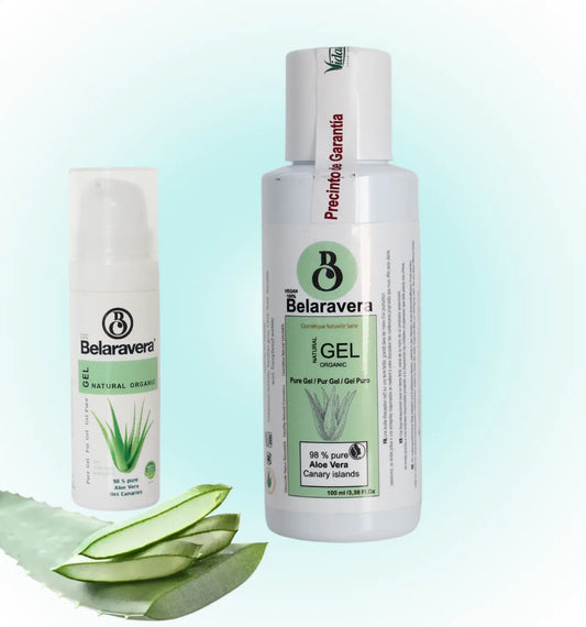 Gel Naturel Belaravera à la pulpe naturelle pure  d’aloé véra