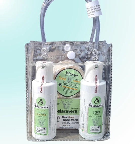 Kit Routine indispensables :  Gel & Lait corporel & Shampooing & Savon