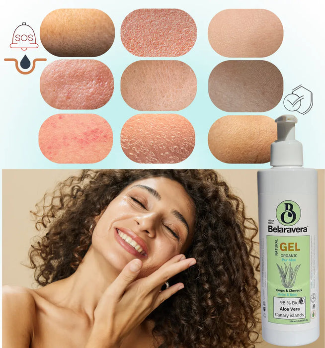 Gel Naturel Belaravera à la pulpe naturelle pure d’aloé véra