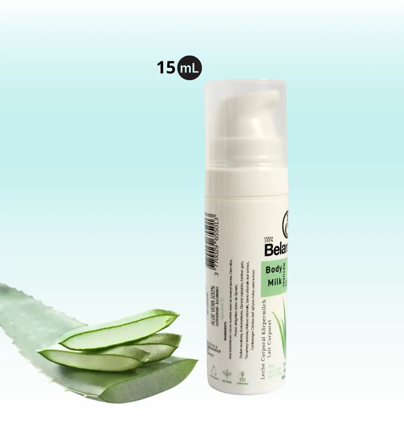 Lait corporel à l’Aloe Vera Hydronutritif et rafraîchissant